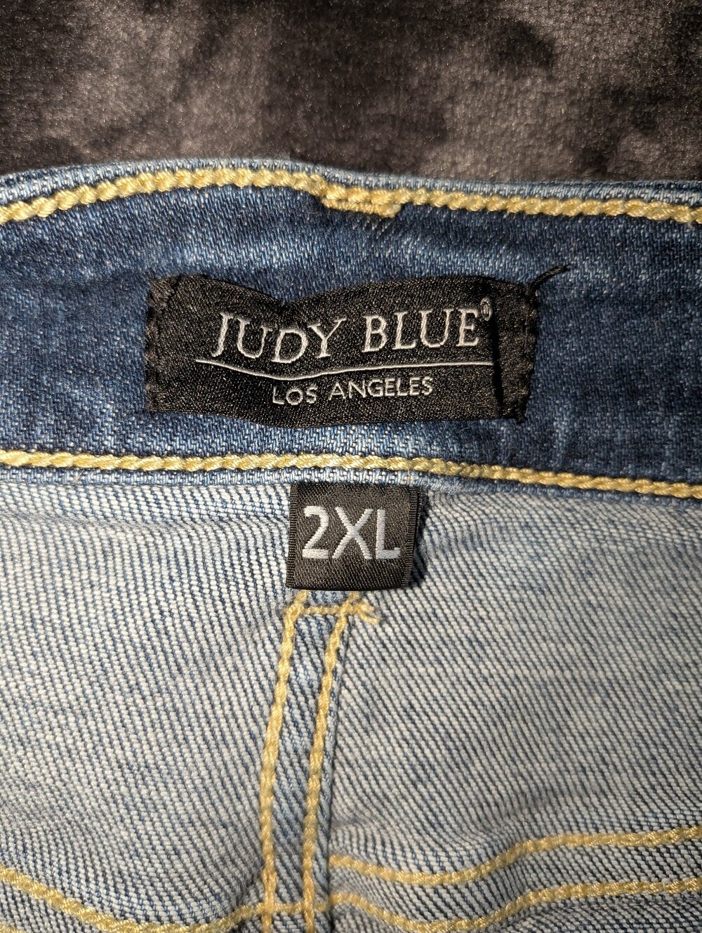 Judy blue 2XL Denim Cutoff Jeans Boho Distressed Comfort Stretch Beachy Cool - Picture 3 of 3